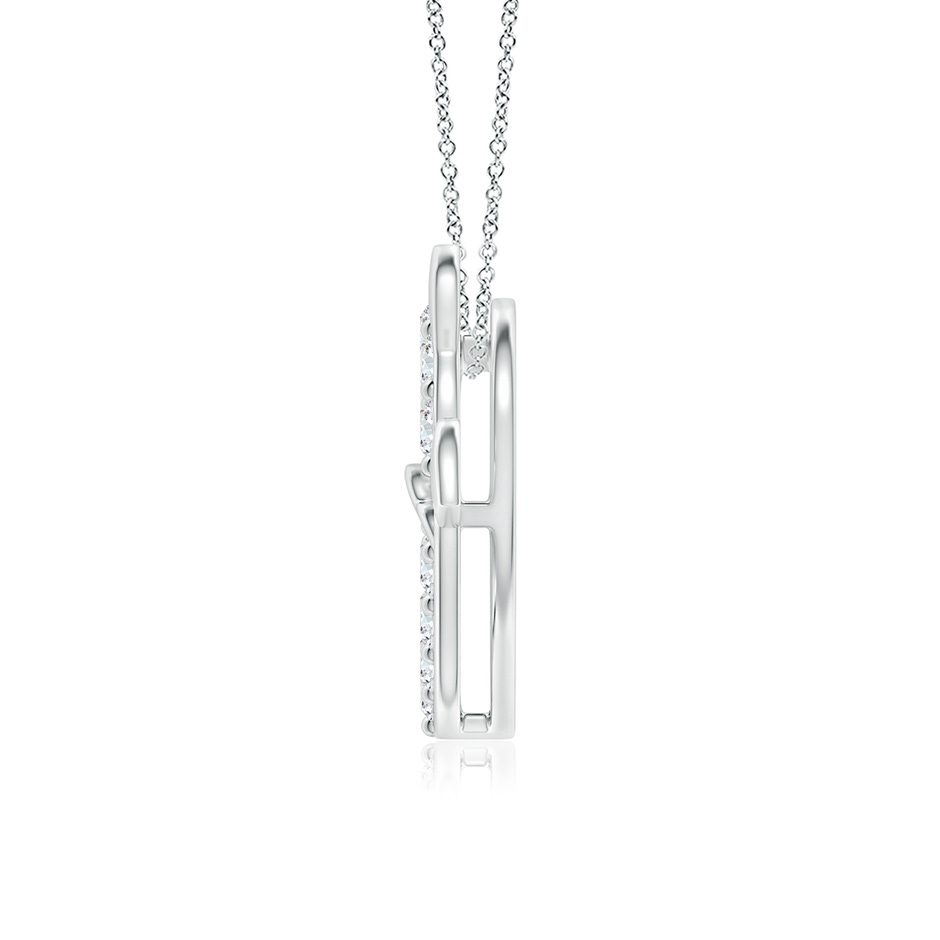 3.1mm GVS2 Diamond Devil Heart Pendant in P950 Platinum side 199