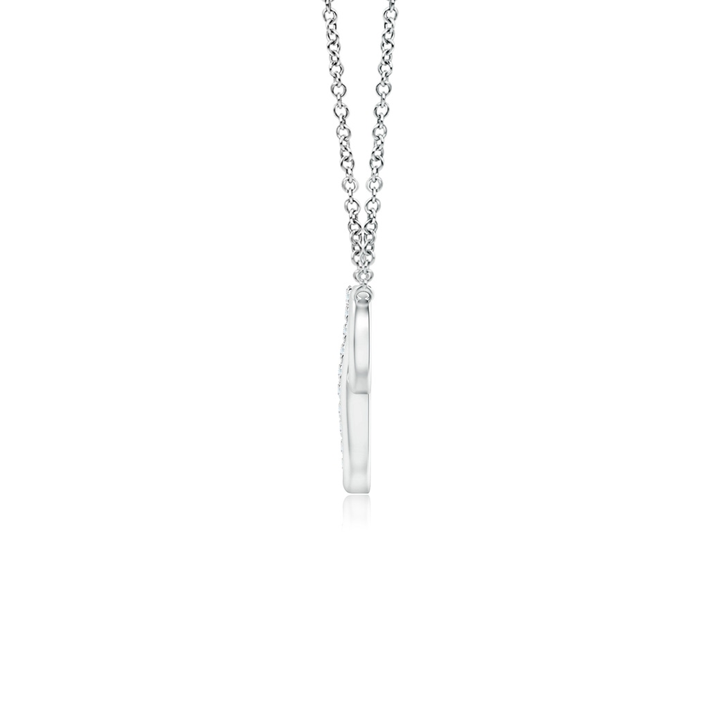 0.9mm GVS2 Interlocking Diamond Sideways Infinity Necklace in S999 Silver - side 199