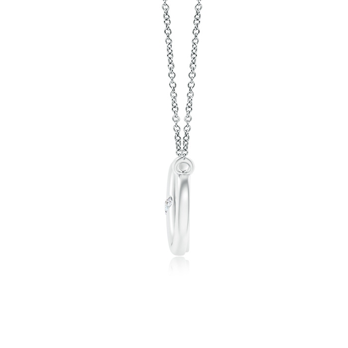 2mm GVS2 Sideways Infinity Necklace with Gypsy Diamond in White Gold product image