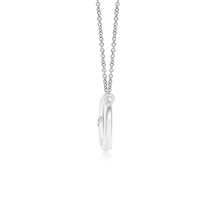 2mm IJI1I2 Sideways Infinity Necklace with Gypsy Diamond in White Gold product image