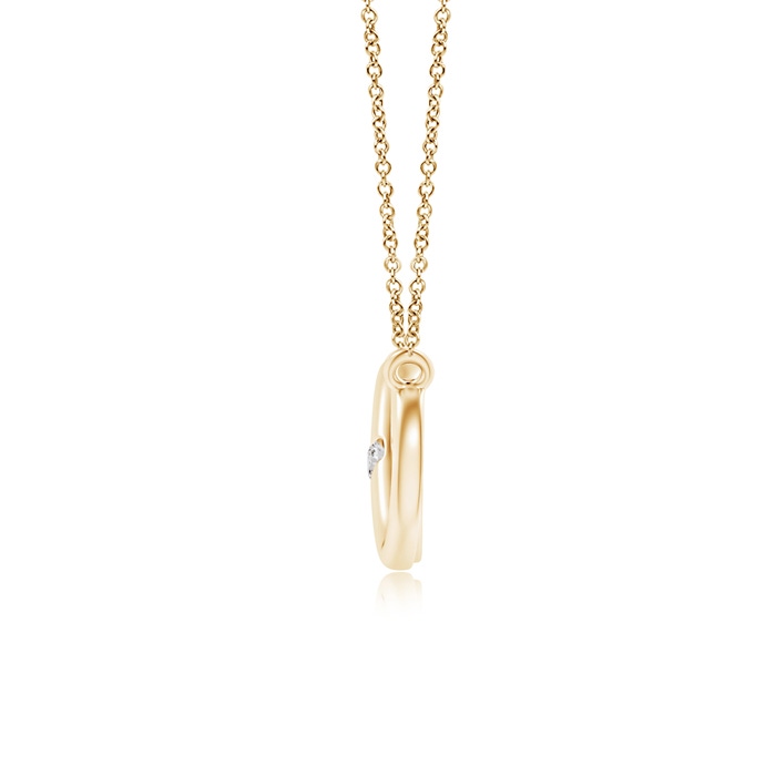 2mm IJI1I2 Sideways Infinity Necklace with Gypsy Diamond in Yellow Gold product image