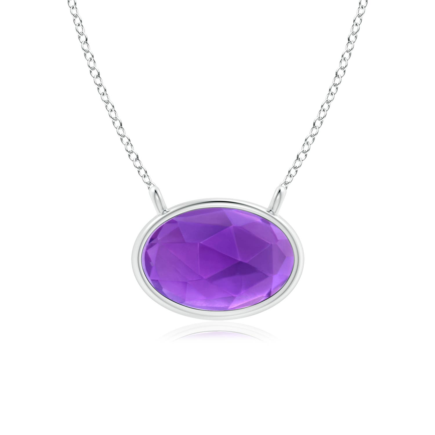 AAA - Amethyst / 0.5 CT / 14 KT White Gold