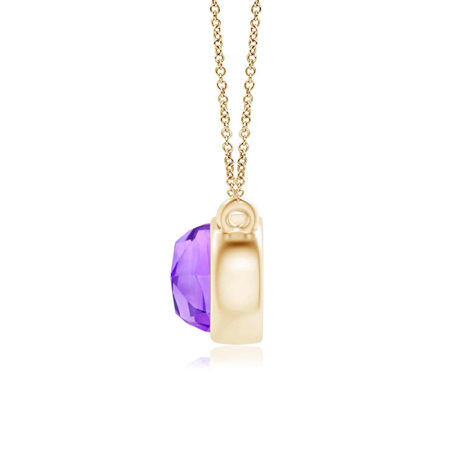 AAA - Amethyst / 0.5 CT / 14 KT Yellow Gold