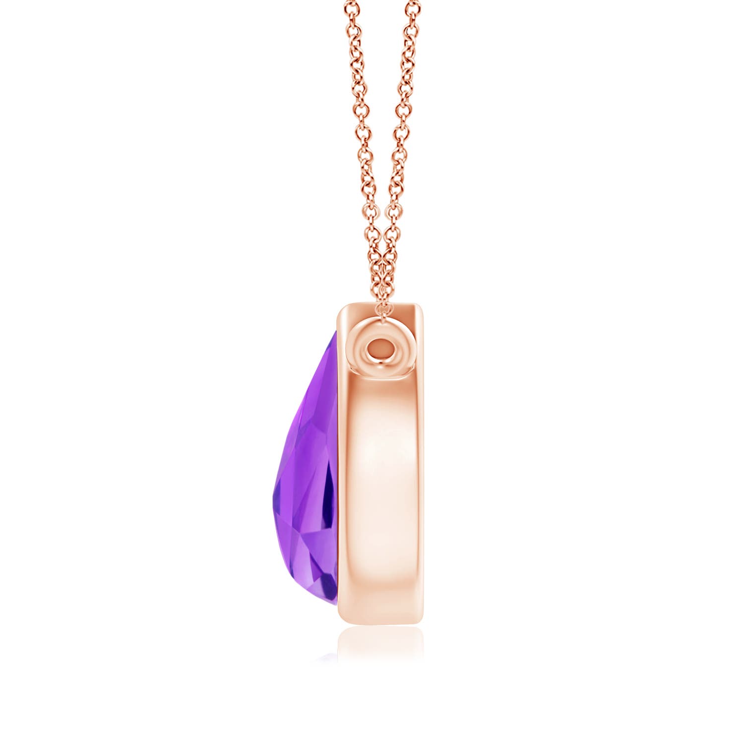 AAA - Amethyst / 0.45 CT / 14 KT Rose Gold