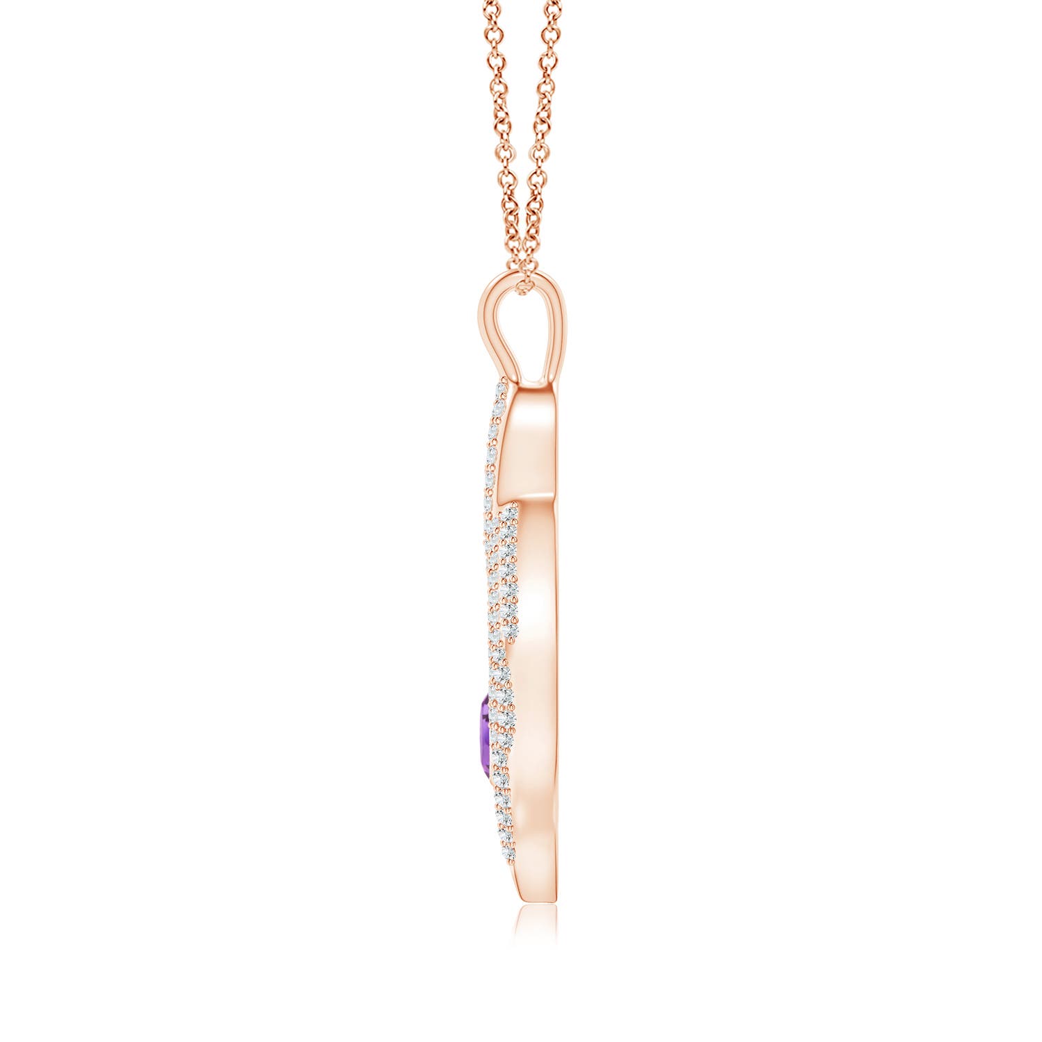 A - Amethyst / 0.61 CT / 14 KT Rose Gold