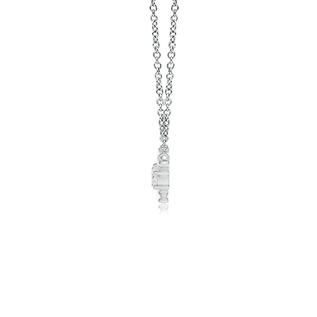 3.6mm HSI2 Prong-Set Diamond Tree Branch Necklace in White Gold Side-1