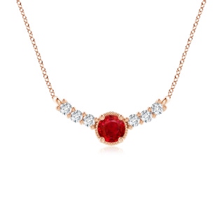 Round AAA Ruby