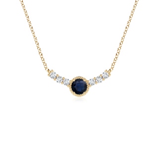 Round A Blue Sapphire