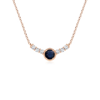 Round A Blue Sapphire