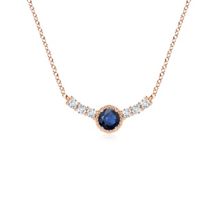 Round AA Blue Sapphire