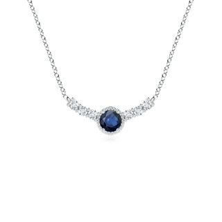 Round AA Blue Sapphire