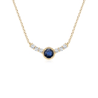 Round AA Blue Sapphire