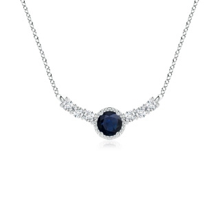 Round A Blue Sapphire