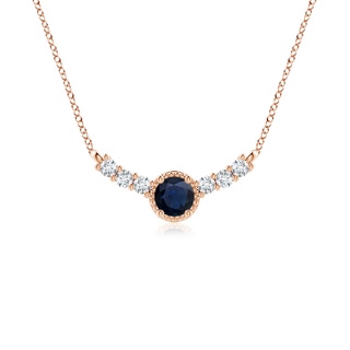 Round A Blue Sapphire