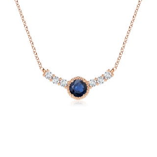 Round AA Blue Sapphire