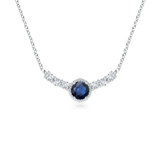 Round AA Blue Sapphire