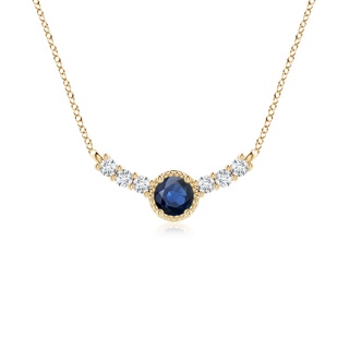 Round AA Blue Sapphire
