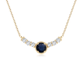 Round A Blue Sapphire