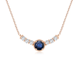 Round AA Blue Sapphire