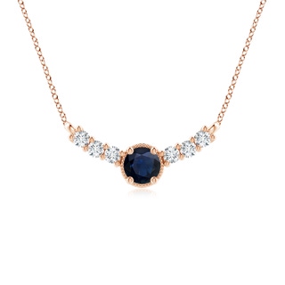 Round A Blue Sapphire
