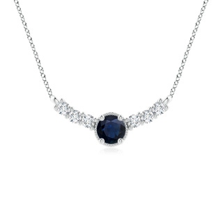 Round A Blue Sapphire