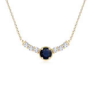Round A Blue Sapphire