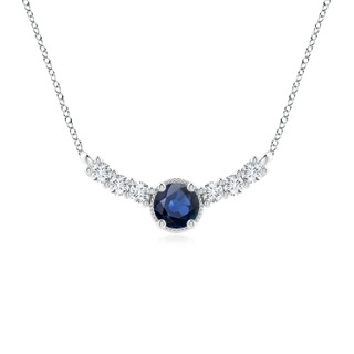 Round AA Blue Sapphire