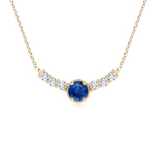 Round AAA Blue Sapphire