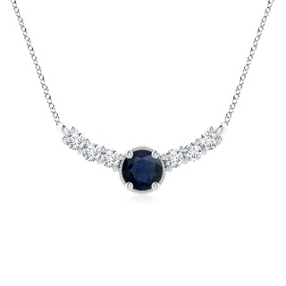 Round A Blue Sapphire