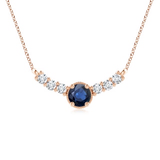 Round AA Blue Sapphire