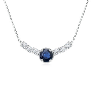 Round AA Blue Sapphire