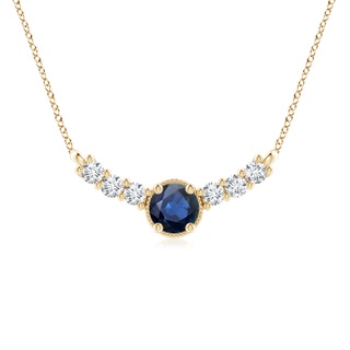 Round AA Blue Sapphire