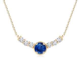 Round AAA Blue Sapphire
