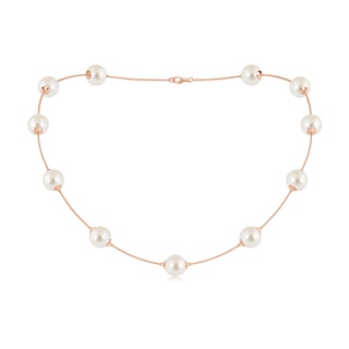 10-10.5mm AAAA 18" South Sea Pearl Dewdrop Necklace in Rose Gold