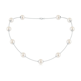 10-10.5mm AAAA 18" South Sea Pearl Dewdrop Necklace in White Gold