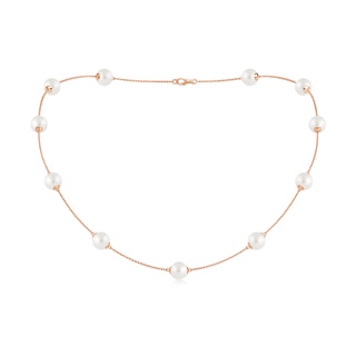 8-8.5mm AA 18" South Sea Pearl Dewdrop Necklace in Rose Gold