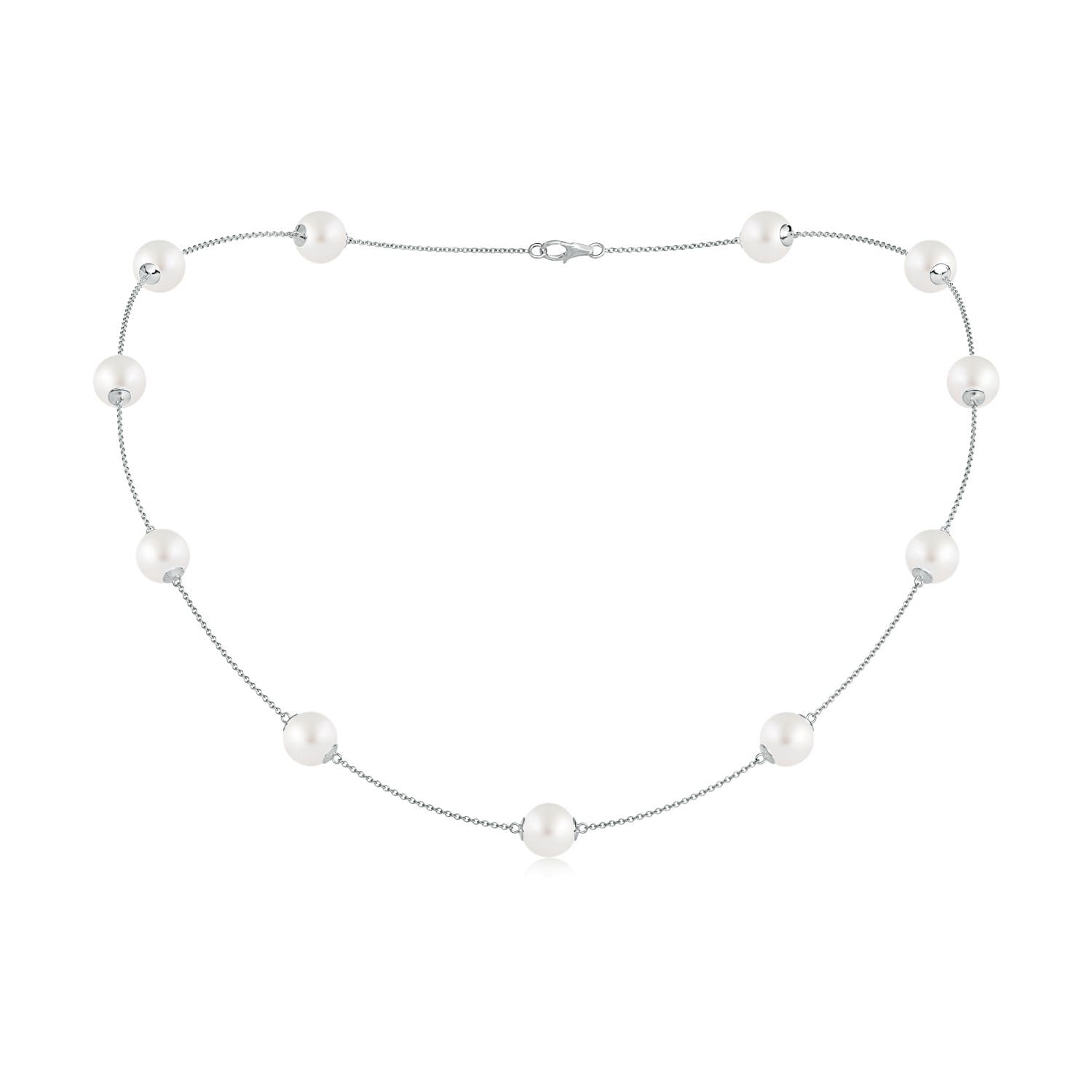 8-8.5mm AA 18" South Sea Pearl Dewdrop Necklace in White Gold