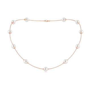 8-8.5mm AAA 18" South Sea Pearl Dewdrop Necklace in Rose Gold