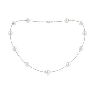 8-8.5mm AAA 18" South Sea Pearl Dewdrop Necklace in White Gold