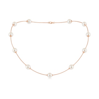 8-8.5mm AAAA 18" South Sea Pearl Dewdrop Necklace in Rose Gold