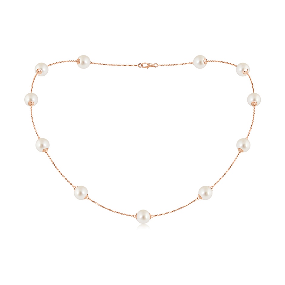 8-8.5mm AAAA 18" South Sea Pearl Dewdrop Necklace in Rose Gold 