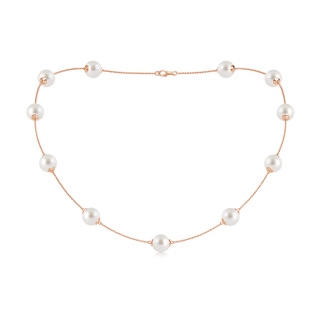 9-9.5mm AAA 18" South Sea Pearl Dewdrop Necklace in Rose Gold