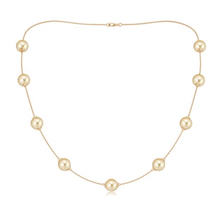 Round AAAA Golden South Sea Cultured Pearl