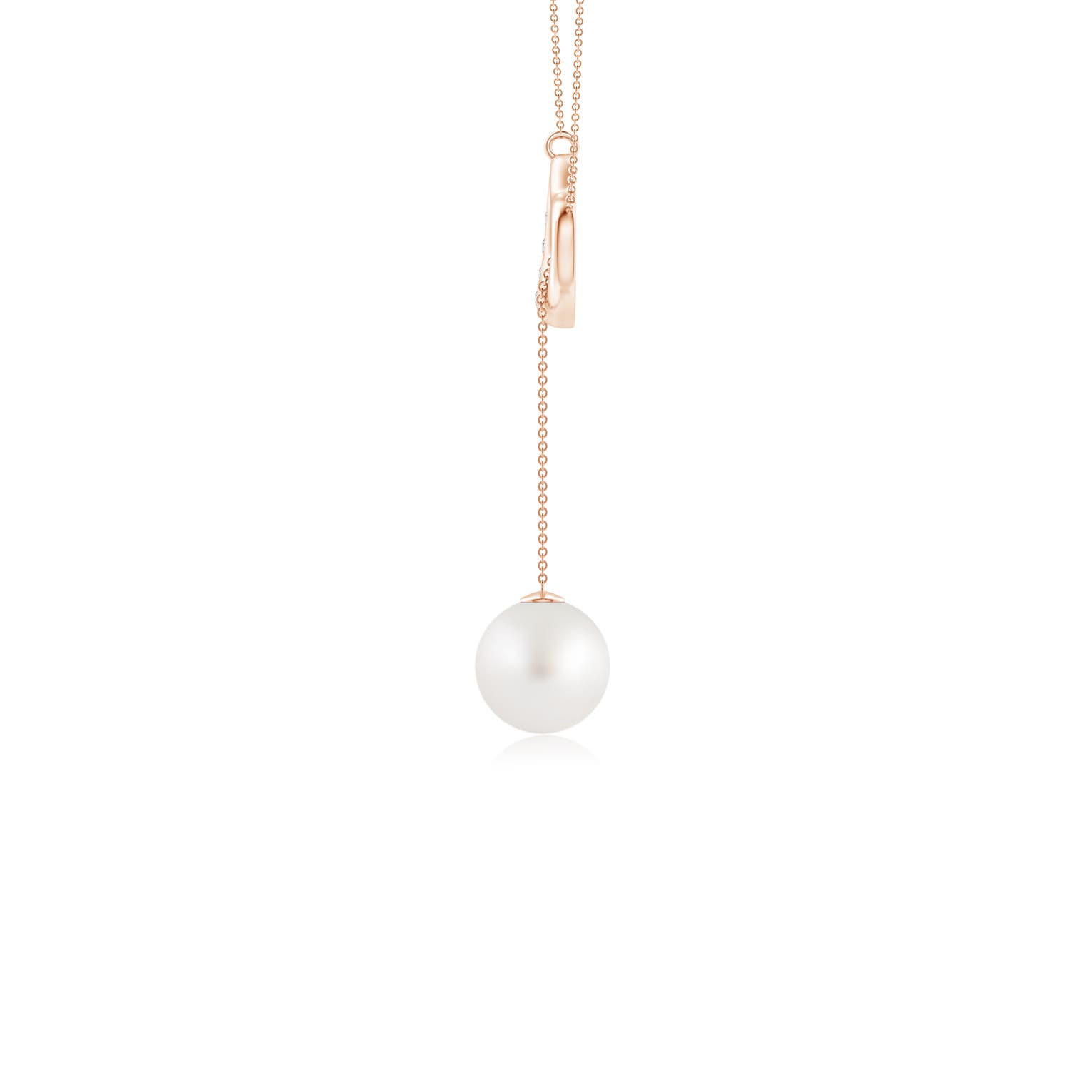 AA - South Sea Cultured Pearl / 3.73 CT / 14 KT Rose Gold