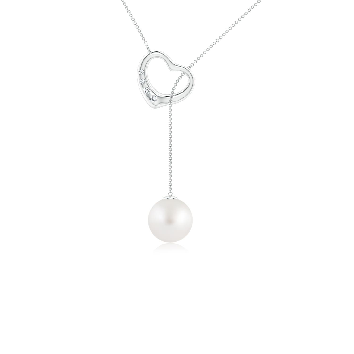 AA - South Sea Cultured Pearl / 3.73 CT / 14 KT White Gold