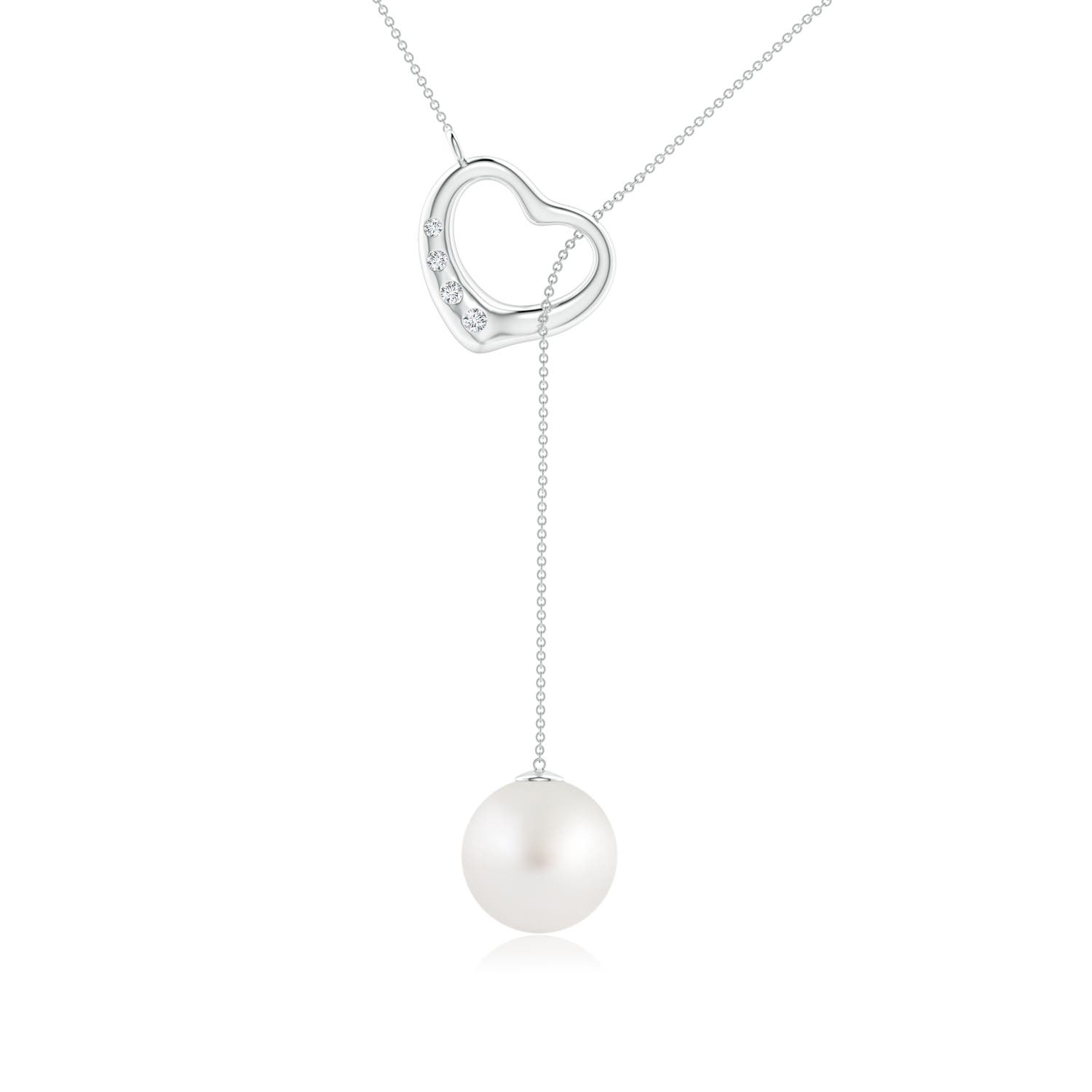 AA - South Sea Cultured Pearl / 5.28 CT / 14 KT White Gold