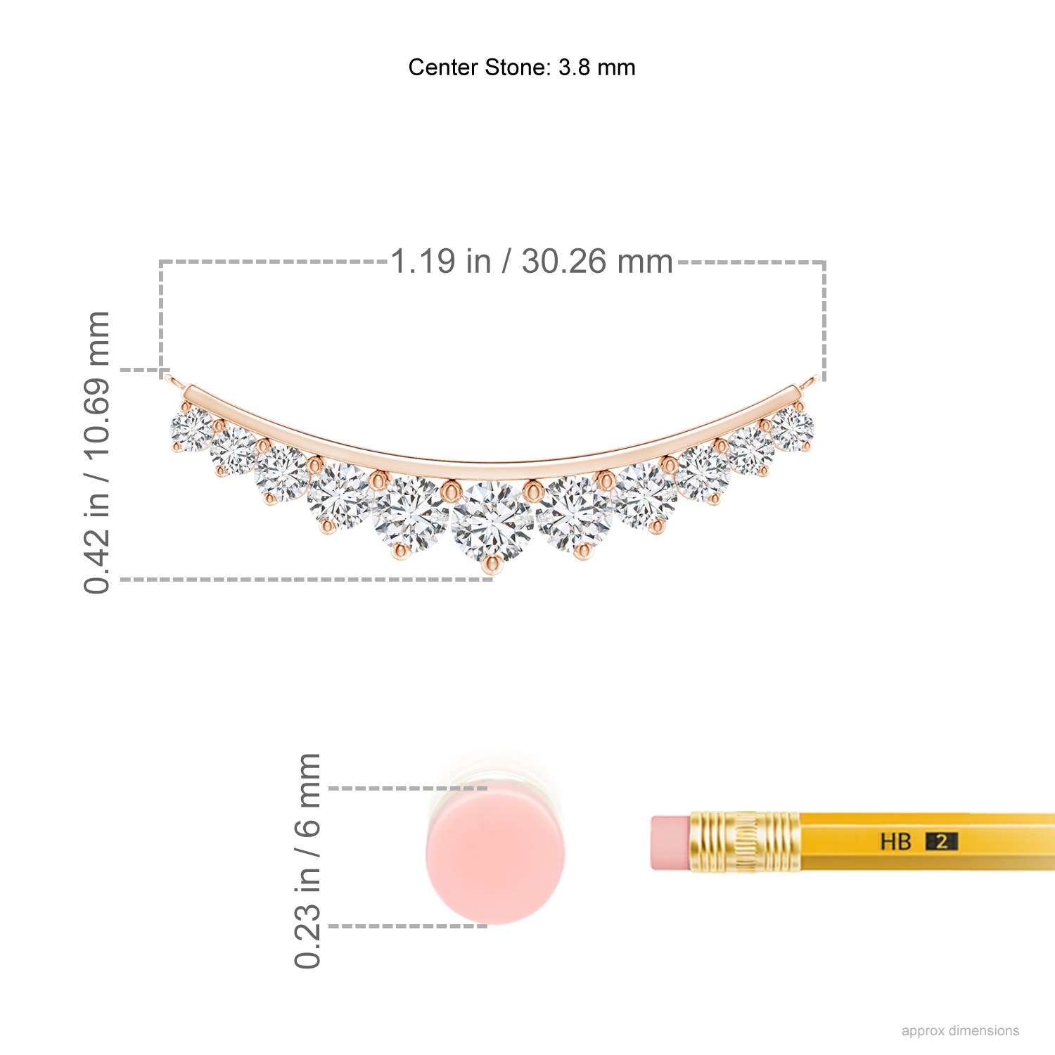 H, SI2 / 1 CT / 14 KT Rose Gold