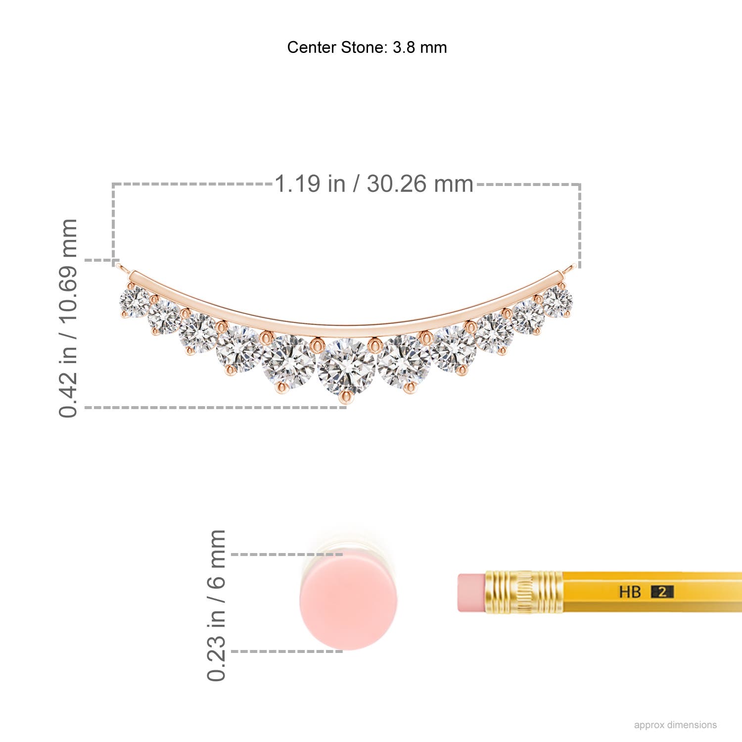 I-J, I1-I2 / 1 CT / 14 KT Rose Gold