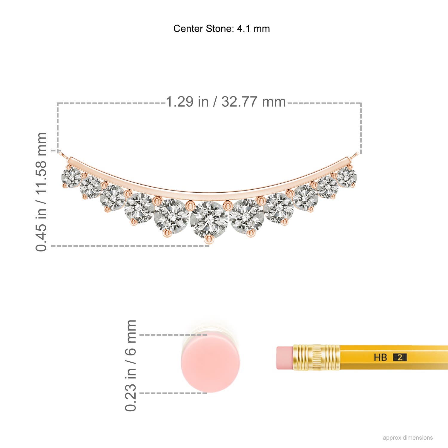 K, I3 / 1.26 CT / 14 KT Rose Gold