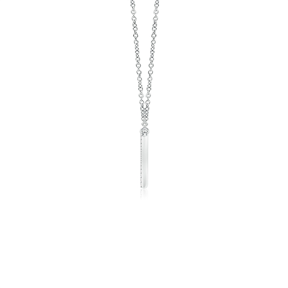 1.25mm IJI1I2 Prong-Set Diamond Curved Necklace in P950 Platinum side 1
